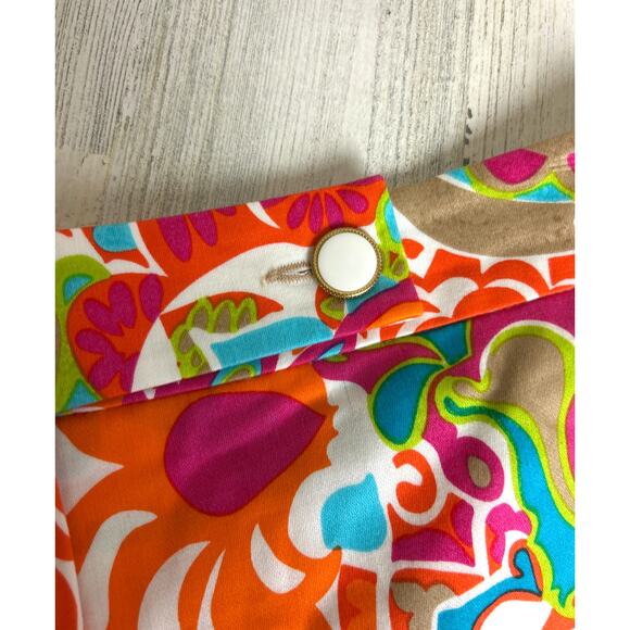 Trina Turk Women’s Size 2 Multicolor Floral Designer Shorts cotton stretch - Picture 5 of 7